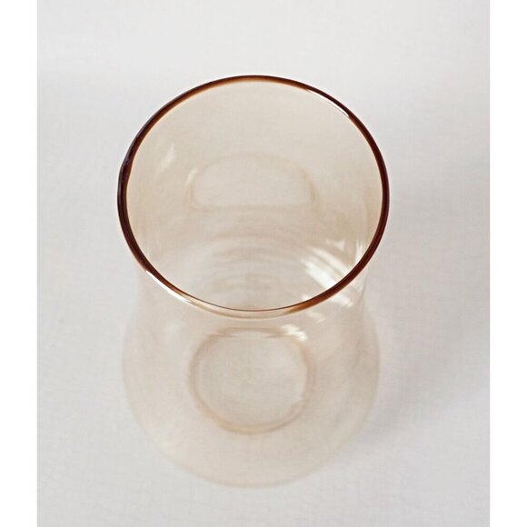 Retro Amber Fitter Glass Brandy Replacement Glass Shade Globe - Picture 2 of 4